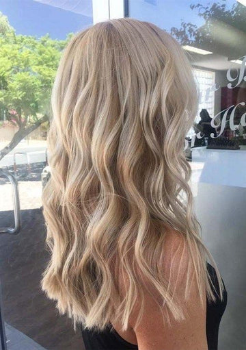 Combination hair Toppers With Tape For Full Head Best Choice For Women Highlight Color #18/613 - FShine Shop
